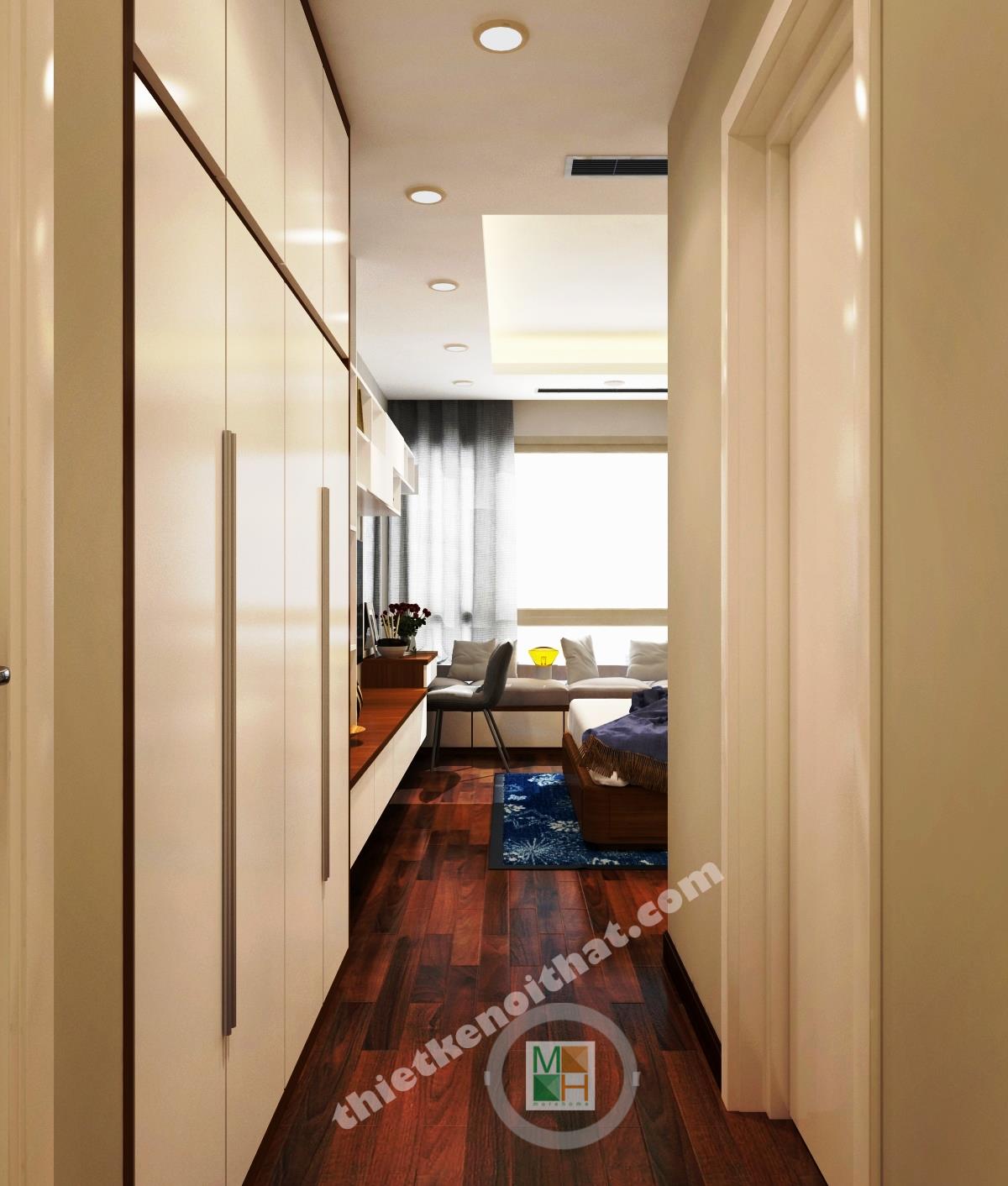 Thi công căn hộ hiện đại nhà anh Thắng tại Mandarin Garden Hòa Phát
